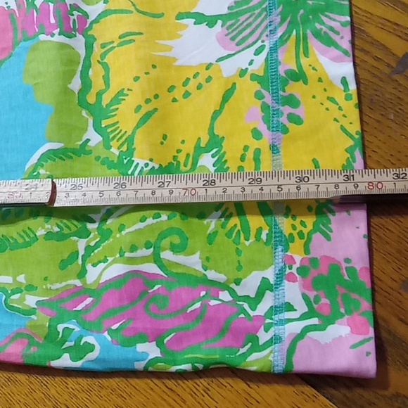 LILLY PULITZER Womens XS Floral Dress Stretch Used Preowned Summer COTTON - Picture 7 of 10